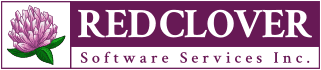 Red Clover Software Services Inc. Logo depicting a red clover flower.